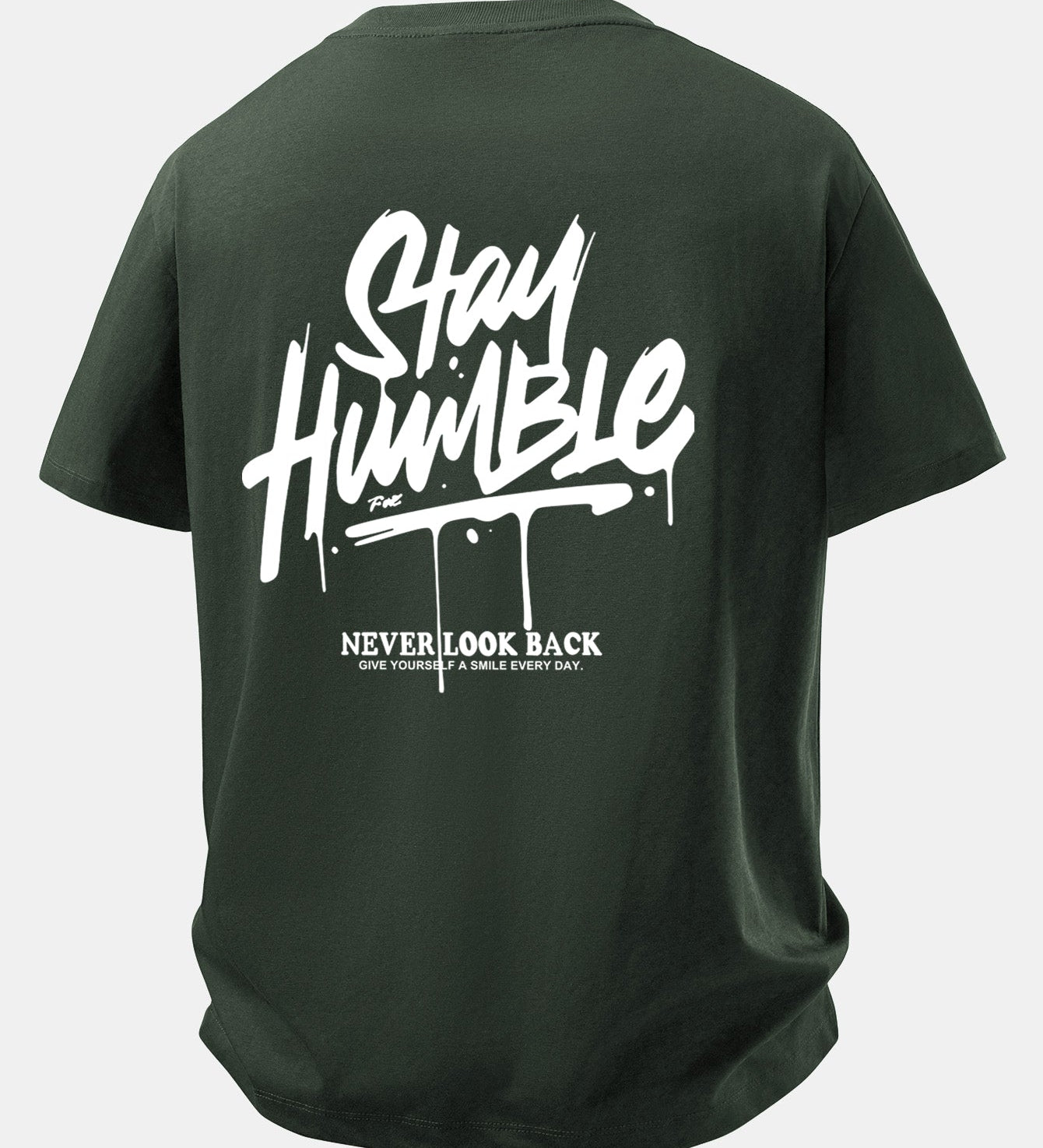Pohodlné bavlnené tričko s potlačou Stay Humble