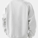 Camisola s okrúhlym výstrihom a raglánovými rukávmi, vo voľnom strihu a s vintage pruhmi