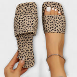 Yasmina - Mocasíny ploché s leopardím vzorom