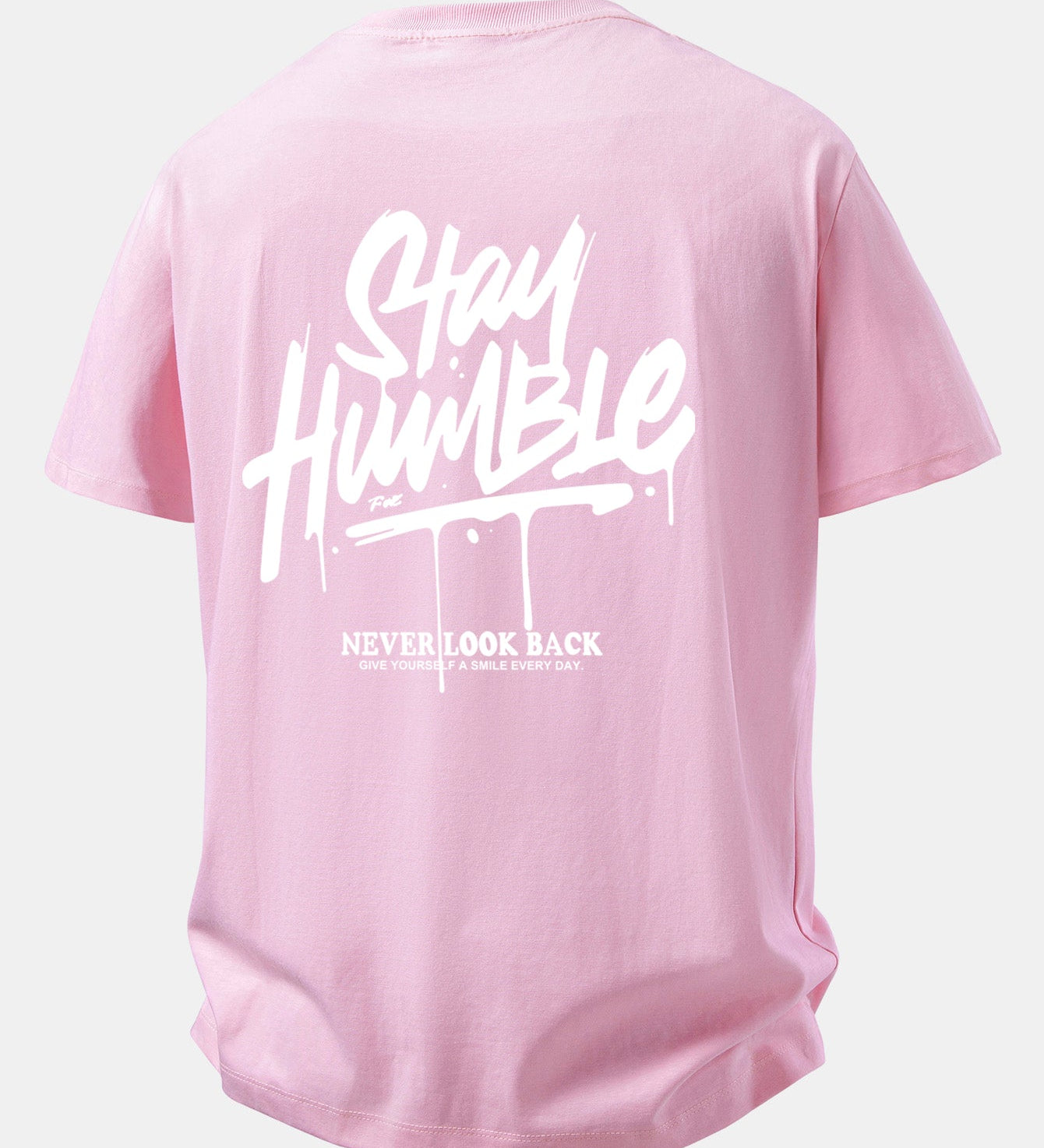 Pohodlné bavlnené tričko s potlačou Stay Humble