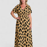 Felicia – Maxi šaty s leopardím vzorom