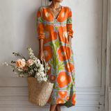 Cătălina – Kvetinové umelecké šaty s boho-chic nádychom