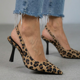 Isabelle – Slingback topánky s leopardím vzorom