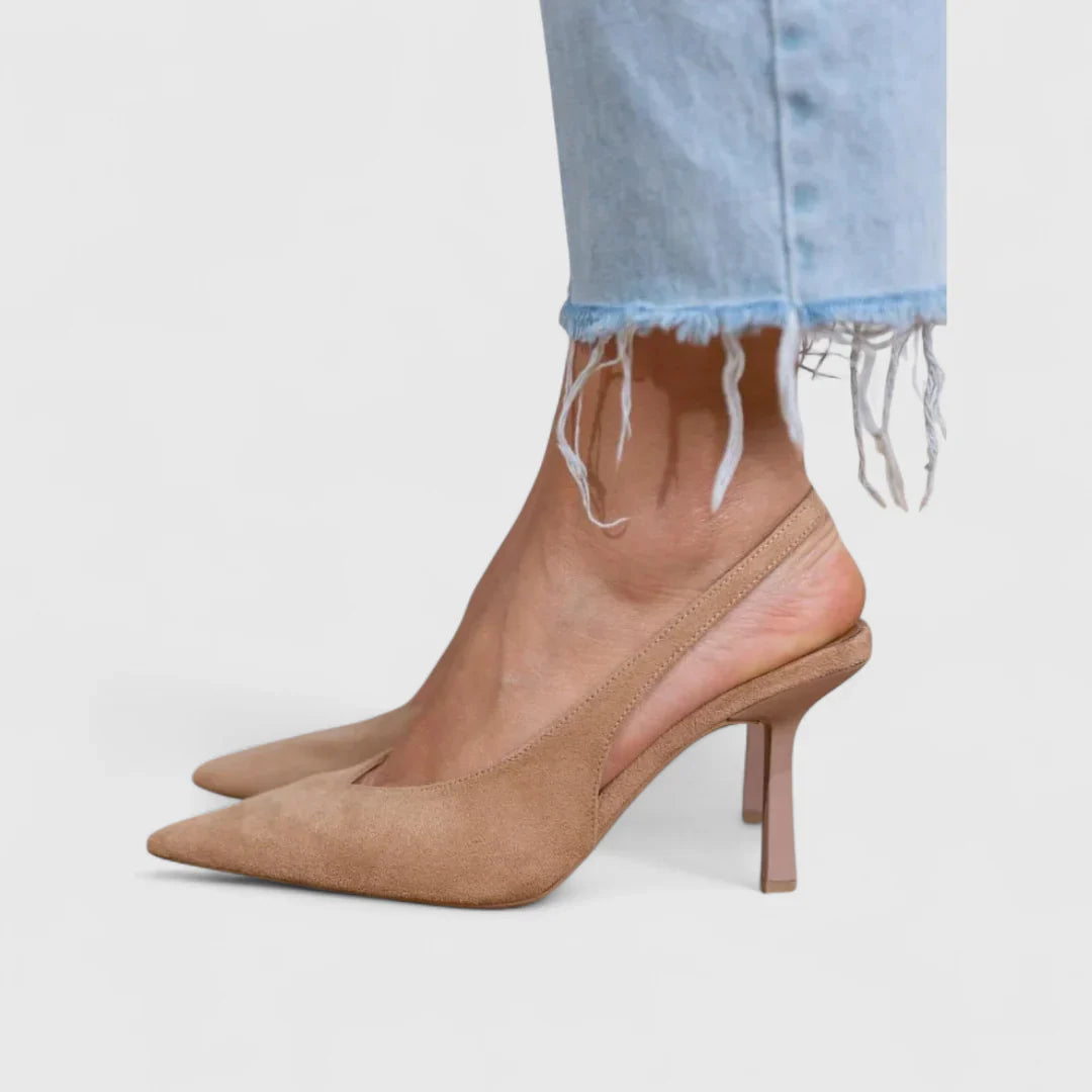 Isabelle – Slingback topánky s leopardím vzorom