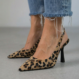 Isabelle – Slingback topánky s leopardím vzorom