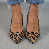 Isabelle – Slingback topánky s leopardím vzorom