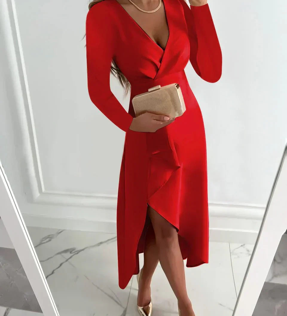 Mirabela – Elegantná Šaty s Plynulým Strihom