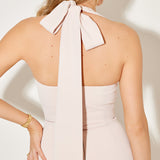 Clarisa – Maxi Halter Šaty so Sochárskym Strihom