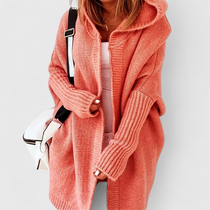 Davynne | Dlhý cardigan s kapucňou