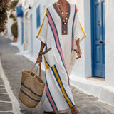Corina – Rúcho Caftan s veselými pruhmi