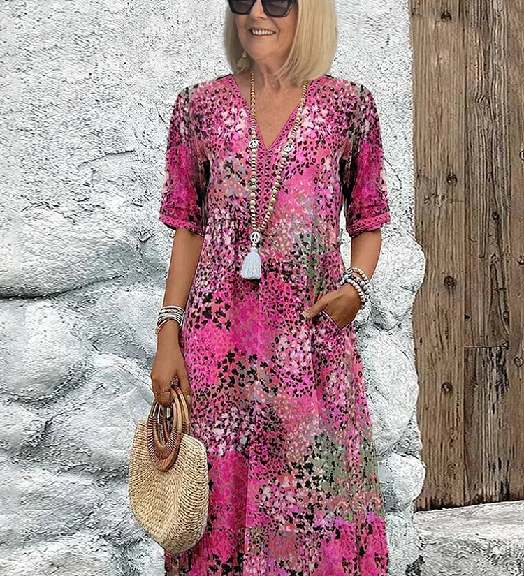 Loredana – Šaty s Kvetinovým Motívom