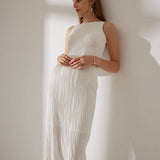 Elena | Elegantné plisované midi šaty