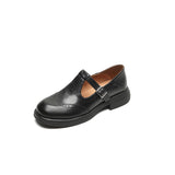 Giulia – Vintage topánky s brogue dizajnom a remienkom