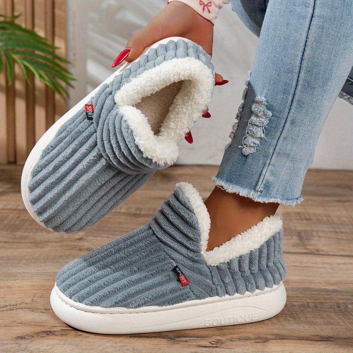 CozyStep – Mäkké domáce papuče