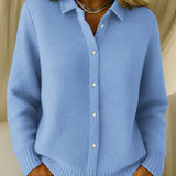 Elena | Klasický cardigan z jemného úpletu