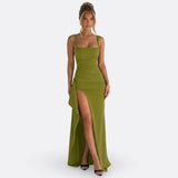 Vitória - Elegantné Maxi Formálne Šaty s Odkrytými Zadnými