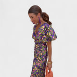 Líliová - Šaty Ohnivá Tropická