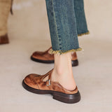 Giulia – Vintage topánky s brogue dizajnom a remienkom