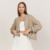 Oversized Cardigan Short "CozyGlam"