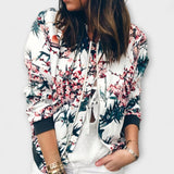 Andreia | Elegantná bomber bunda s kvetinovým vzorom