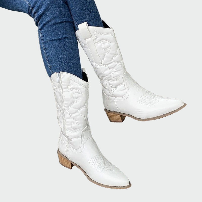 Metalické cowboyské čižmy
